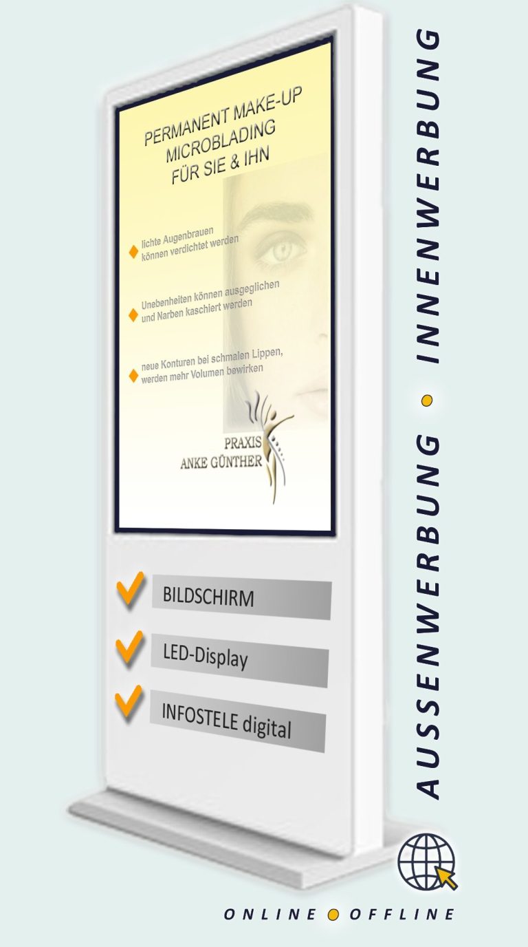 Aussen- und Innenwerbung DIGITAL DIGITALE Werbegestaltung für jedermann