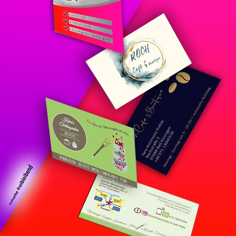 Visitenkarten Gestaltung Bad Kissingen Ihre Businesscard profilike